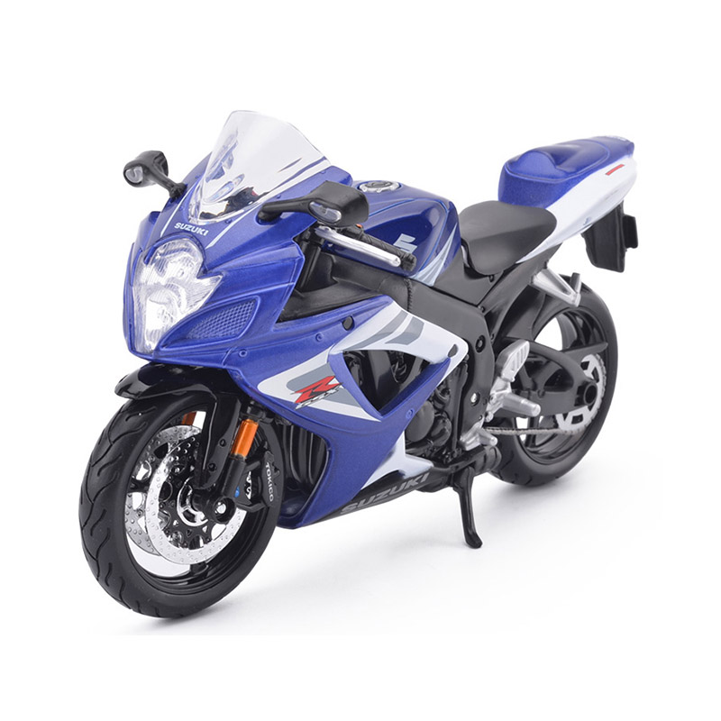 Maisto 1:12 Suzuki GSX-750R Motorcycle Model Blue 