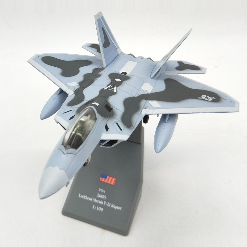 Amer Lockheed Martin F-22 Raptor Fighter Model