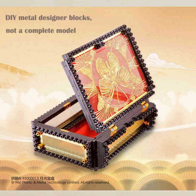 Piececool Treasure Box 3D Metal Model Kits DIY Assemble Puzzle Metal