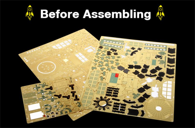 Mircro Model Kits Microworld Aerospace series HT001-HT005 3D Metal Model Kits DIY ...